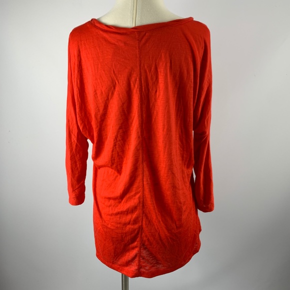 NWT Cato Small Red Long Sleeve Blouse Sportswear - Picture 3 of 4
